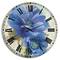 Designart Blue Handpainted Anemone Flower Wall Clock